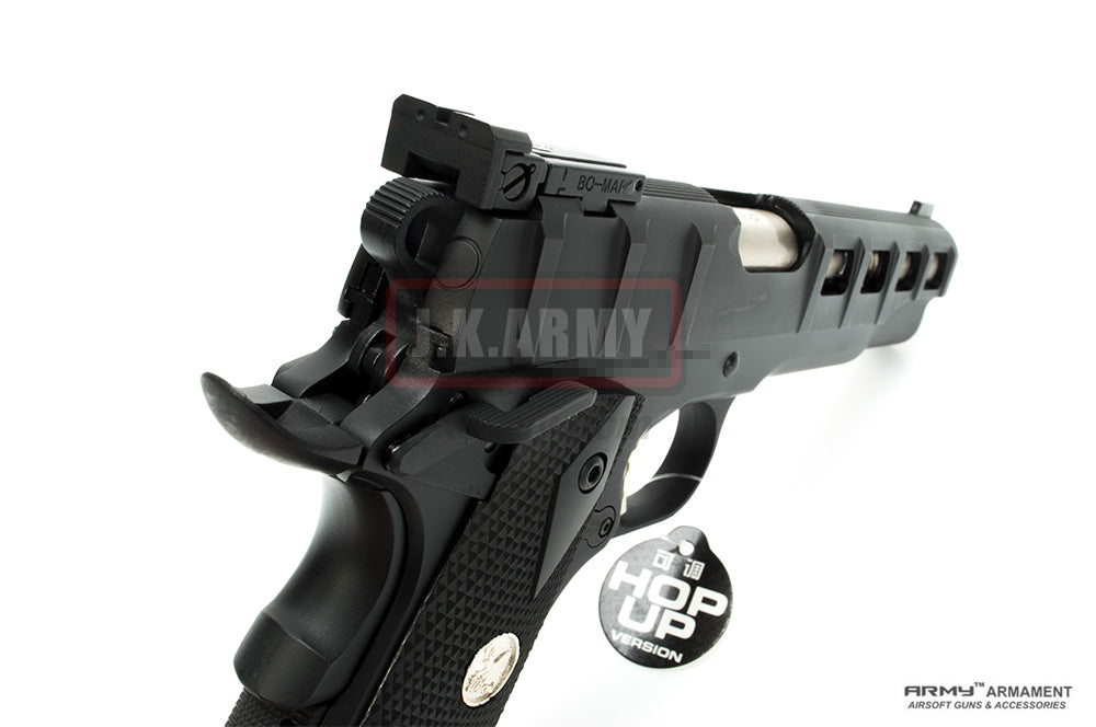 ARMY Rectangle Texture M1911A1 GBB Airsoft Pistol ( BK )