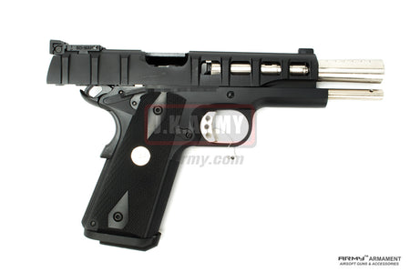 ARMY Rectangle Texture M1911A1 GBB Airsoft Pistol ( BK )