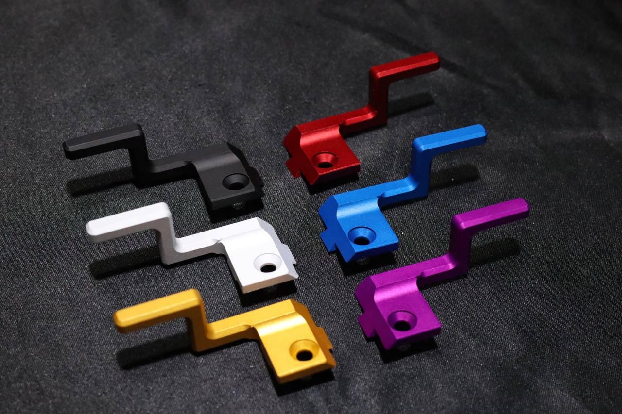 Revanchist Aluminum Left Hand Cocking Handle For Hi-Capa GBB Pistols Airsoft Series ( Black / Silver / Red / Gold / Blue / Purple )-Purple