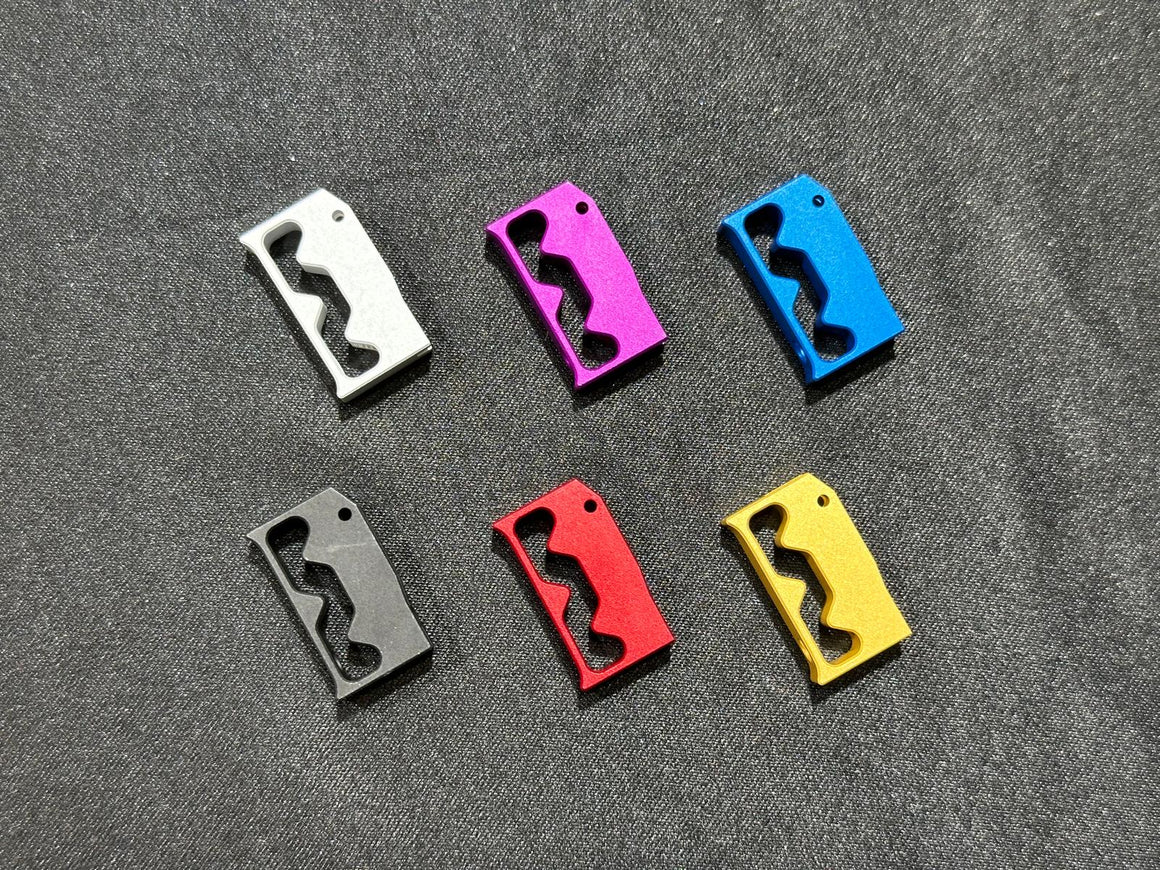 Revanchist Aluminum Slim Flat Type A Adjustable Trigger for Hi-Capa GBB Pistols Airsoft Series ( Black / Silver / Red / Gold / Blue / Purple )-Gold