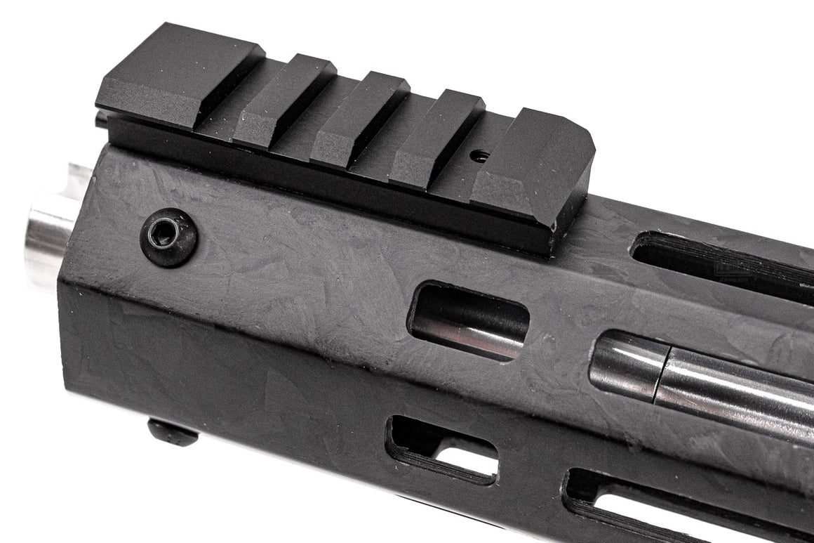 Revanchist 10.5" Forged Pattern Carbon Fiber M-LOK Handguard Rail Conversion Kit For Marui TM MWS / SAVIA PCC H 7.5 GBBR Series