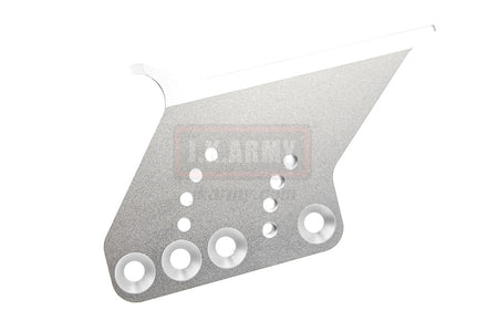 Revanchist Airsoft Optics Mount With Adjustable Thumb Rest For HICAPA Airsoft Series GBB Pistols ( Silver ) ( Version 2 )