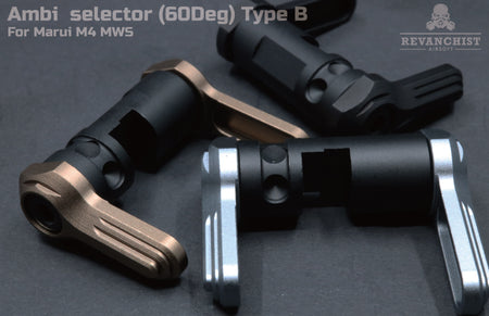 Revanchist Ambi Selector ( 60 Deg ) Type B For Marui M4 MWS GBBR