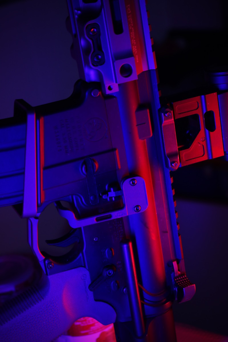 Revanchist Integral Trigger Guard Magwell V2 For Marui TM M4 MWS GBBR ( Black / DE )-Black