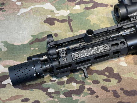 Revanchist Contour Pattern Aluminum M-LOK Cover ( Black )