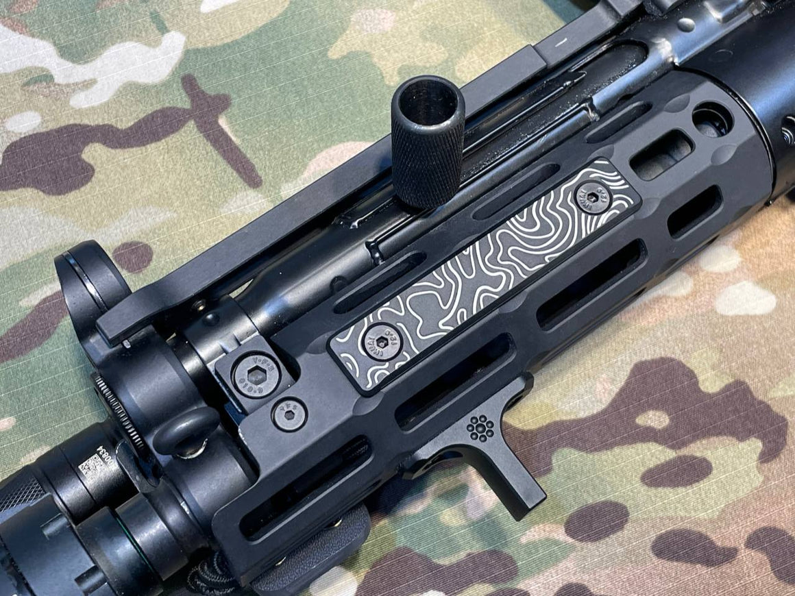 Revanchist Contour Pattern Aluminum M-LOK Cover ( Black )