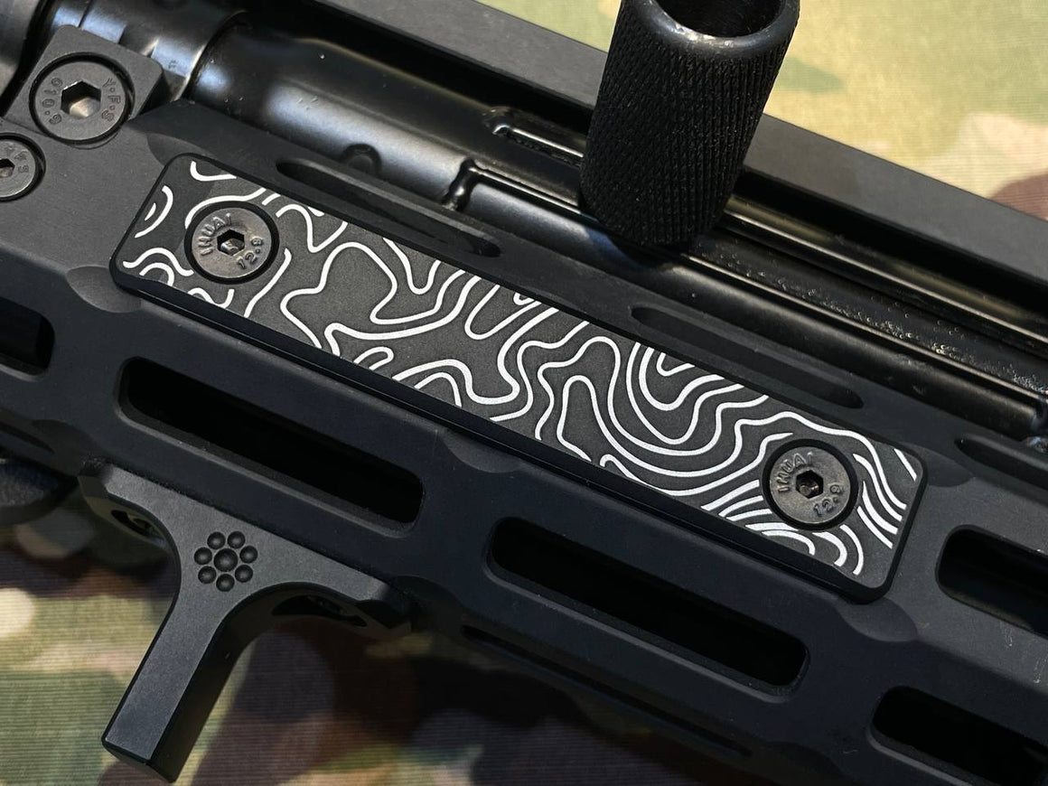 Revanchist Contour Pattern Aluminum M-LOK Cover ( Black )