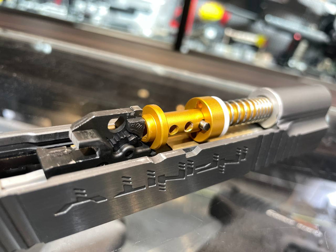 Revanchist Short Stroke Adjustable Spring Guide Rod For Marui TM Hi-Capa 5.1 Series-Gold