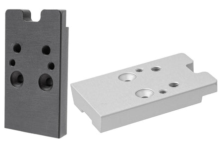 Revanchist Red Dot Plate Sight High Mount RMR / RTS-2 For Novritsch SSP5 GBBP ( Black / Silver )-Silver