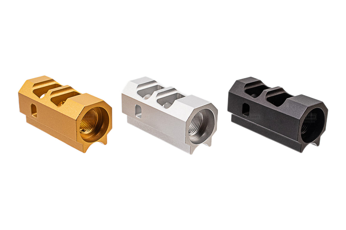 Revanchist 14mm CCW INF Style Compensator For Hi-Capa GBBP Series-Gold