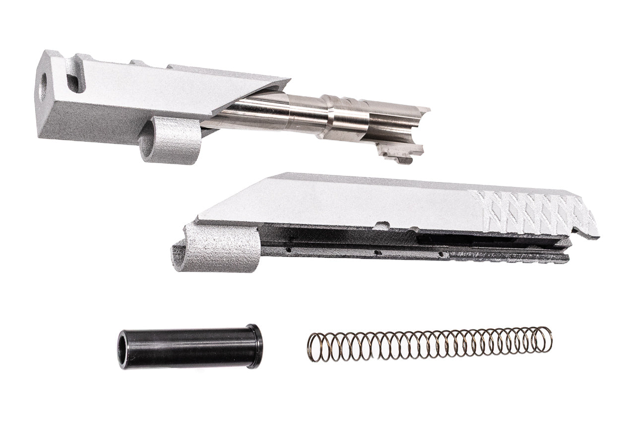 Revanchist 3D Printed 6" Slide Kit " 欲速則不達 " For Marui TM Hi-Capa GBBP Series ( Cerakote Silver )