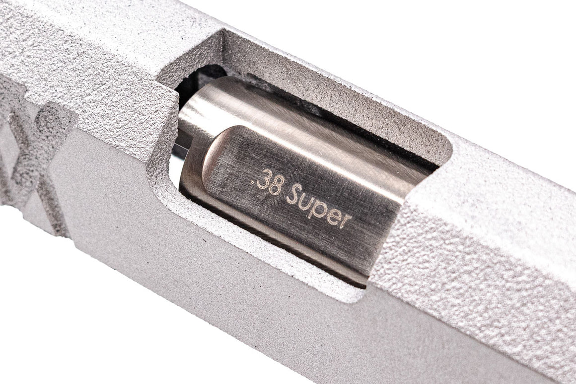 Revanchist 3D Printed 6" Slide Kit " 欲速則不達 " For Marui TM Hi-Capa GBBP Series ( Cerakote Silver )