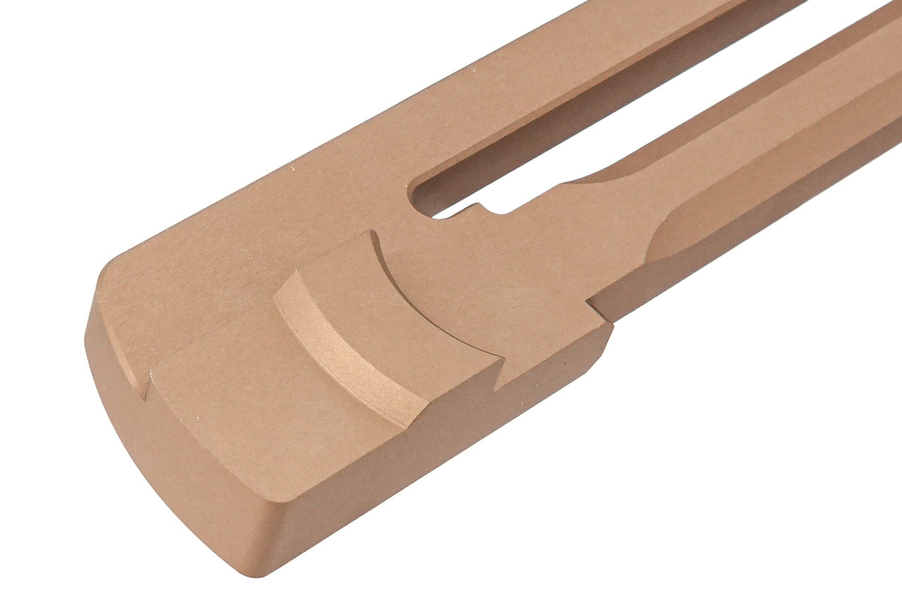Revanchist CNC Aluminum Practical Shooting Side Charging Handle For Marui TM MWS GBBR Series -Tan