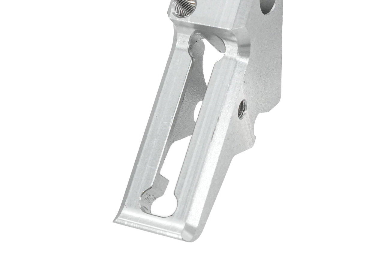 Revanchist CNC Aluminum Flat Trigger Set ( Silver Body ) For Umarex VFC Walther PDP GBBP -Blue