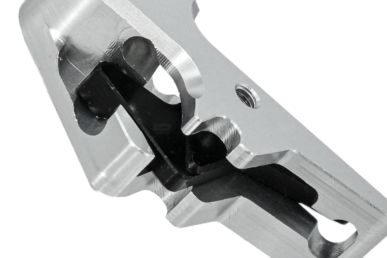 Revanchist CNC Aluminum Flat Trigger Set ( Silver Body ) For Umarex VFC Walther PDP GBBP -Blue