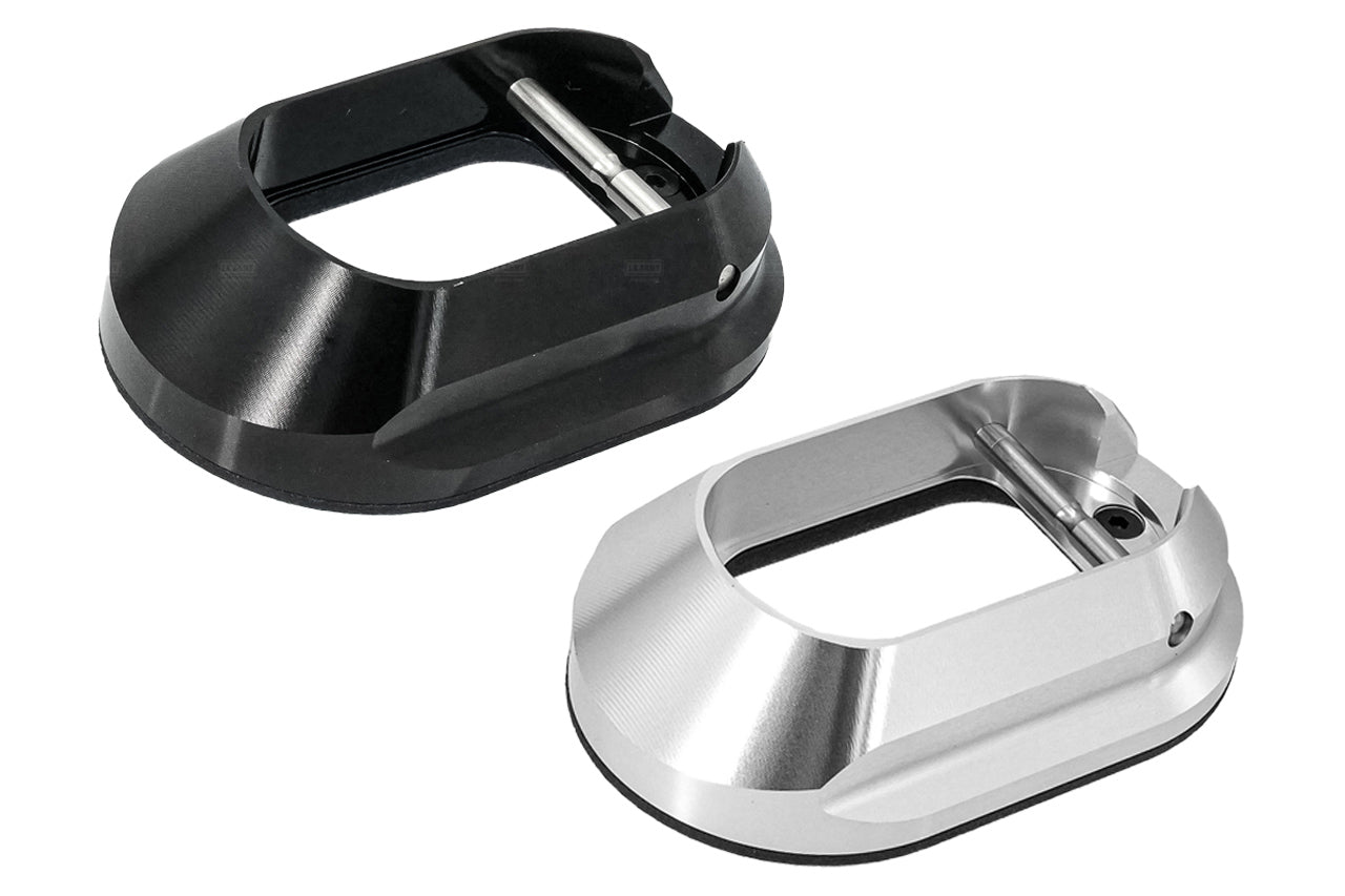 Revanchist CNC Aluminum Limcat Style XL Magwell For Marui TM Hi-Capa GBBP Series ( For Aluminum Grip Only )-Silver