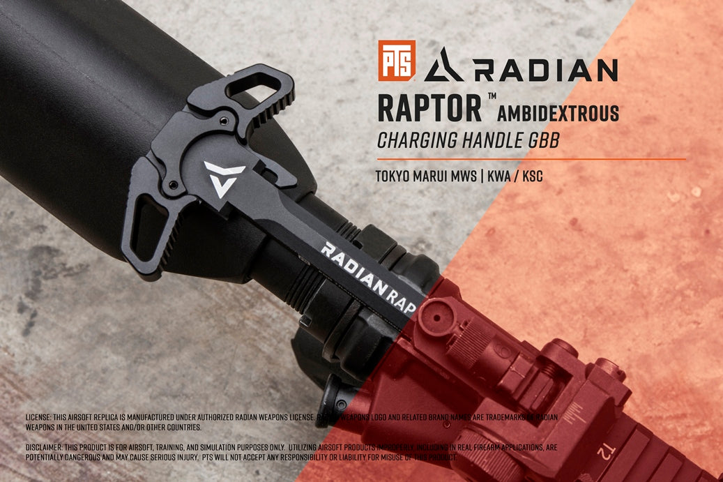 PTS Radian Raptor Ambidextrous Charging Handle GBB ( MWS / KWA )-KSC / KWA