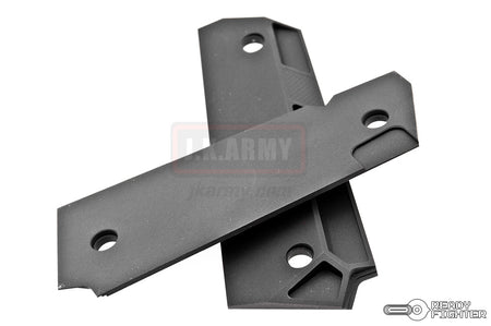 Ready Fighter AER Style 1911 Grip MOD 2 ( CNC 6061 Aluminum ) ( Black )