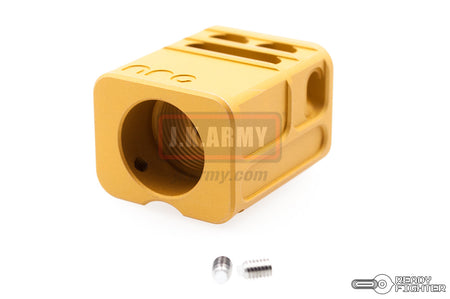 Ready Fighter ARC Divison Compensator 14mm CW / CCW Thread ( ARC Division Officially Licensed )-Gold-14mm Clockwise + ( 14CW )