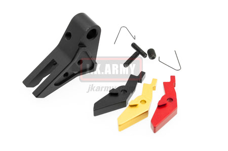 Ready Fighter S Style Flat-Faced Trigger Adjustable For TM / KJ / WE / VFC G Model Series ( BK )