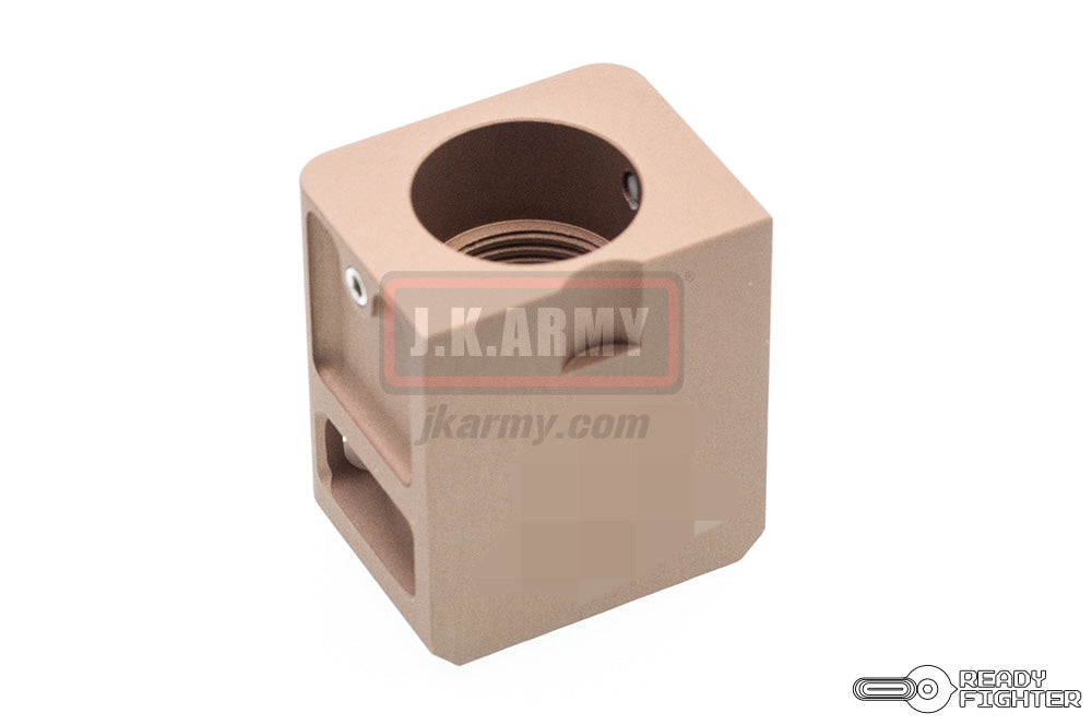 Ready Fighter TB Style V2 Micro Comp 14mm CW / CCW Thread ( FDE )-14mm Counter-Clockwise - ( 14CCW )