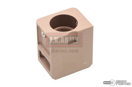 Ready Fighter TB Style V2 Micro Comp 14mm CW / CCW Thread ( FDE )-14mm Counter-Clockwise - ( 14CCW )