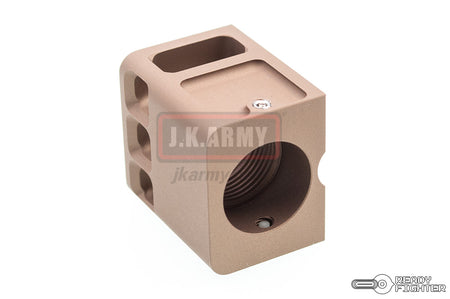 Ready Fighter TB Style V2 Micro Comp 14mm CW / CCW Thread ( FDE )-14mm Counter-Clockwise - ( 14CCW )