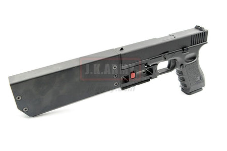 RGW FISH-917 Style Dummy Suppressor for Model 17 GBB Pistol Airsoft ( UMAREX Glock G17 / G19X / G45 )-919