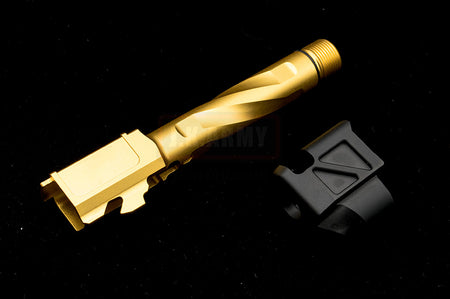 RGW PM Style Compensator Barrel Set for UMAREX / VFC G45 Gen 5 GBBP Series ( Short Ver. ) ( Gold )