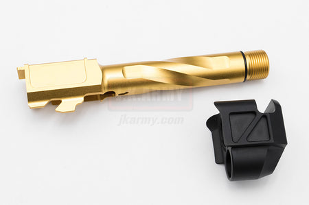 RGW PM Style Compensator Barrel Set for UMAREX / VFC G45 Gen 5 GBBP Series ( Short Ver. ) ( Gold )