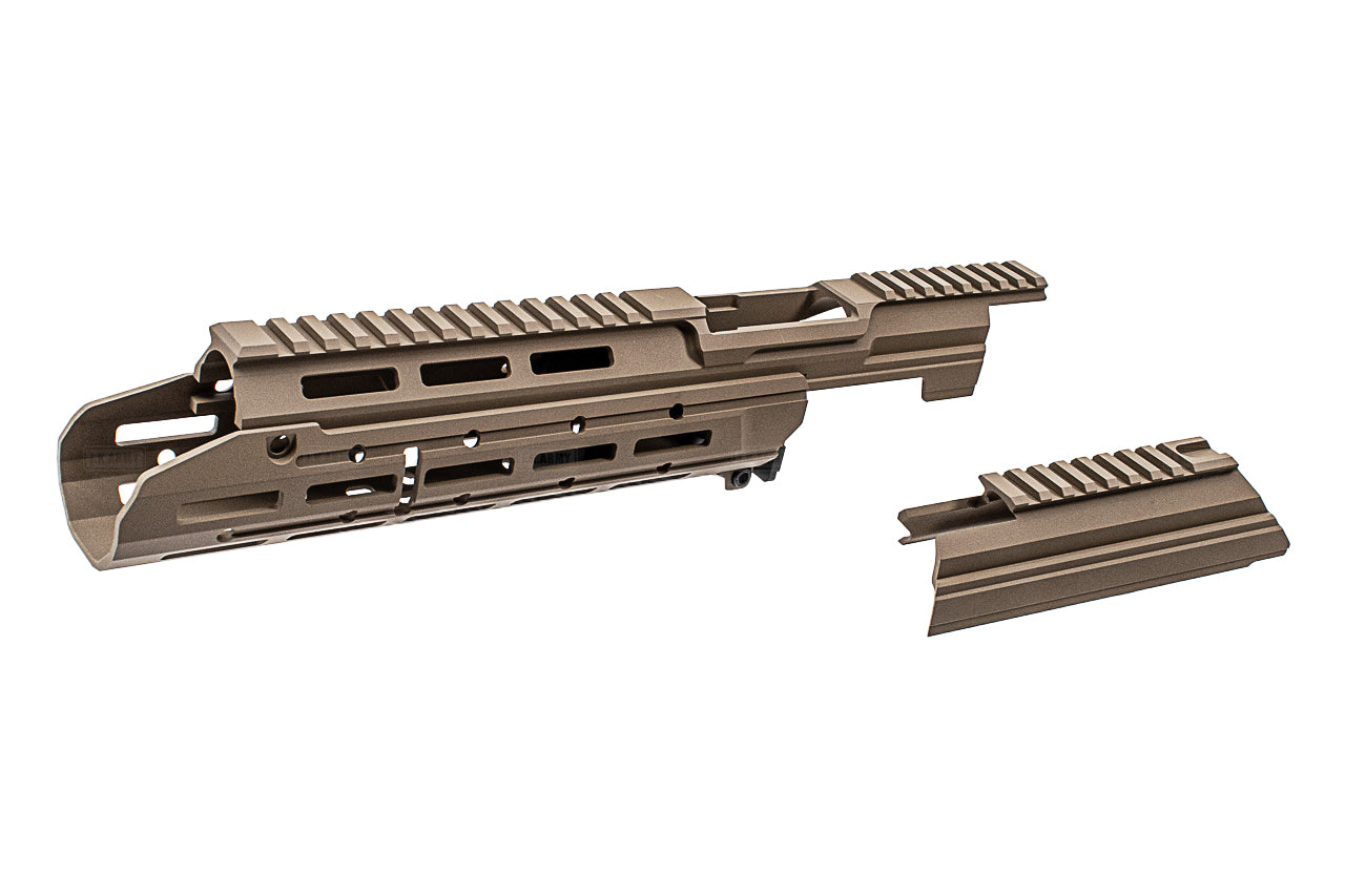 RGW MK3 Style Chassis Rail Kit For Marui TM AKM / AKX / GHK AK V3 GBBR Series ( Cerakote FDE )