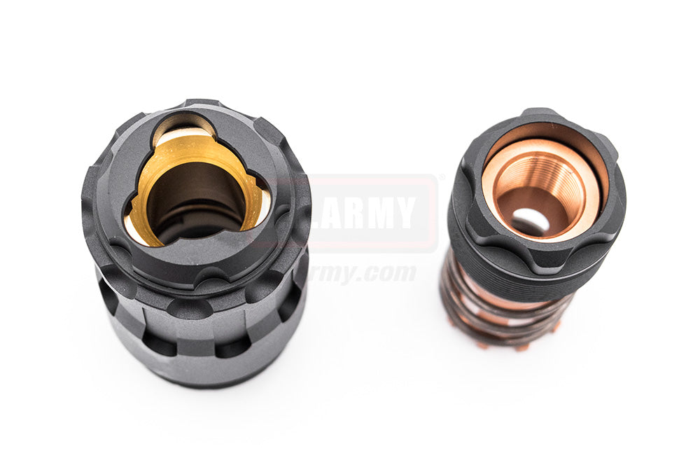 RGW OBS 9mm Style Dummy Barrel Extension with Tracer Ver. for UMAREX / VFC MP5 / 14mm CCW Thread Adapter ( Black )