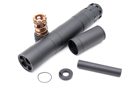 RGW OBS 9mm Style Dummy Barrel Extension with Tracer Ver. for UMAREX / VFC MP5 / 14mm CCW Thread Adapter ( Black )