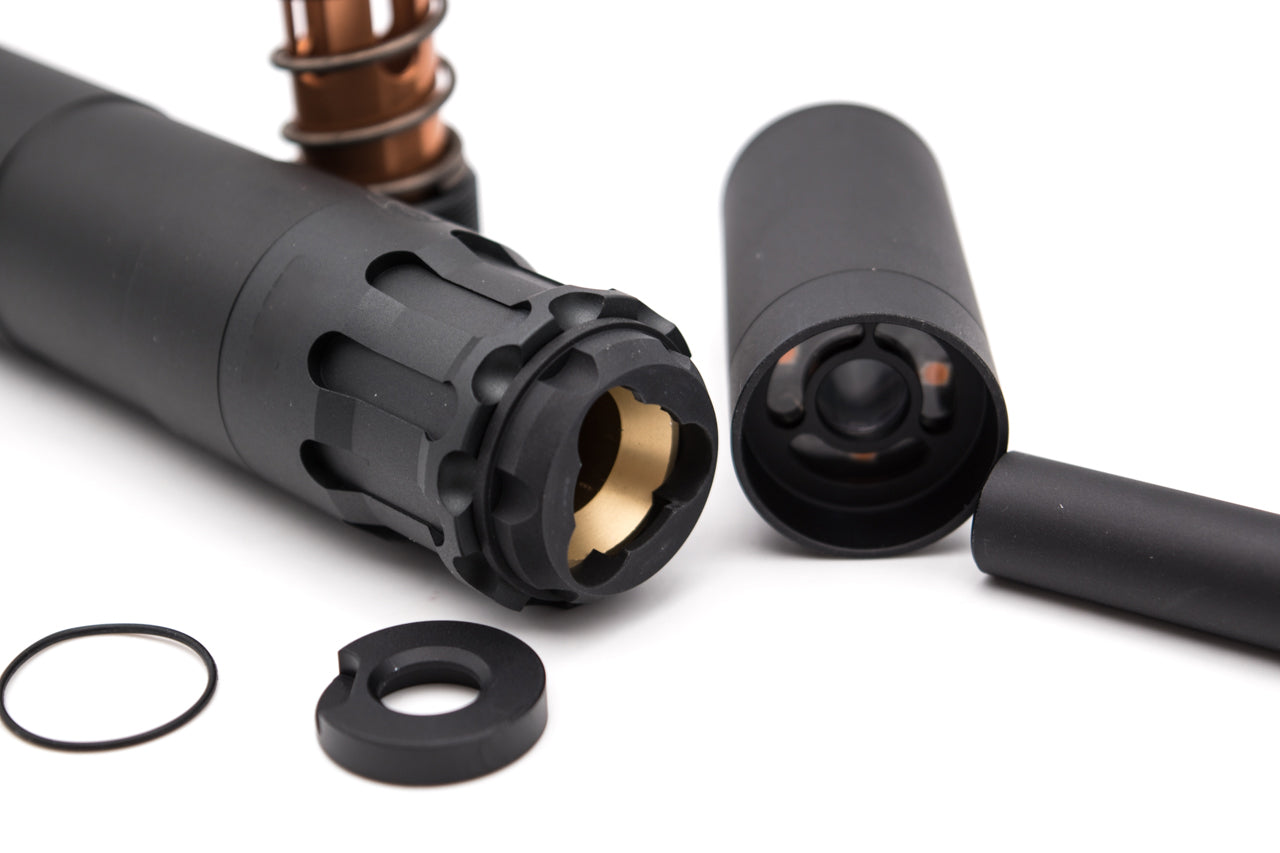 RGW OBS 9mm Style Dummy Barrel Extension with Tracer Ver. for UMAREX / VFC MP5 / 14mm CCW Thread Adapter ( Black )