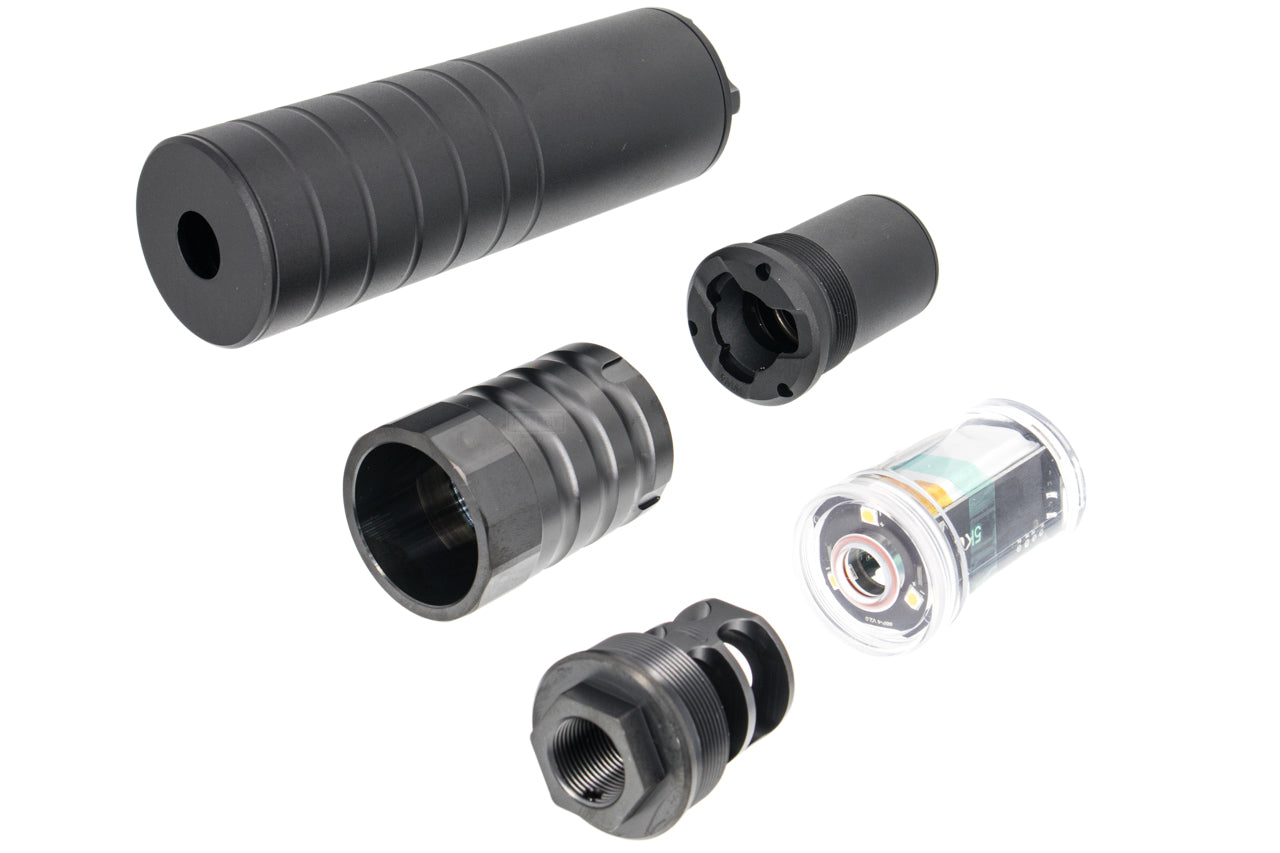 RGW Omega 9K Dummy Barrel Extension Full Set with Tracer ( MP5 Style ) ( Fit For Maruyama SCW-9 PRO-G SMG GBB )