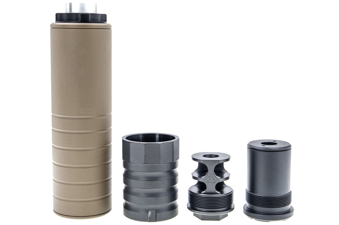 RGW Omega 9K Dummy Barrel Extension Full Set ( MP5 Style ) ( Cerakote FDE ) ( Fit For Maruyama SCW-9 PRO-G SMG GBB )