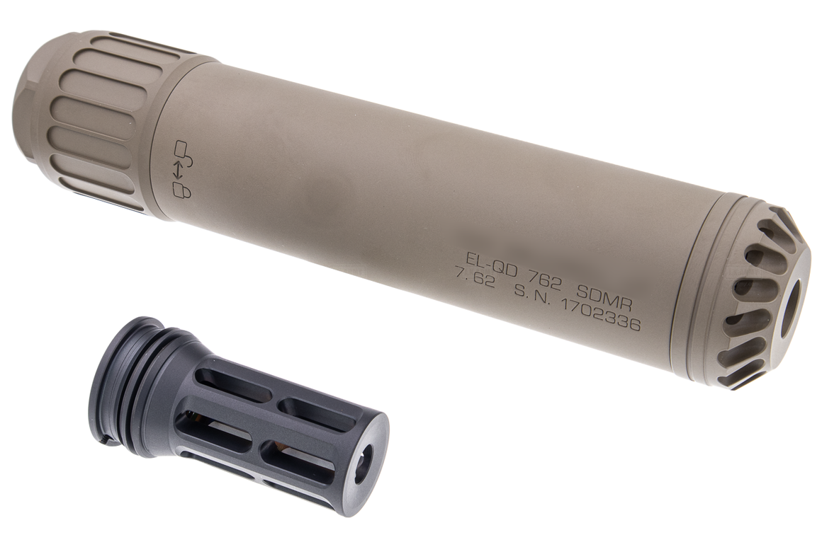 RGW HX-QD 762 SDMR Style Dummy Barrel Extension ( 14mm CCW ) ( Cerakote FDE )
