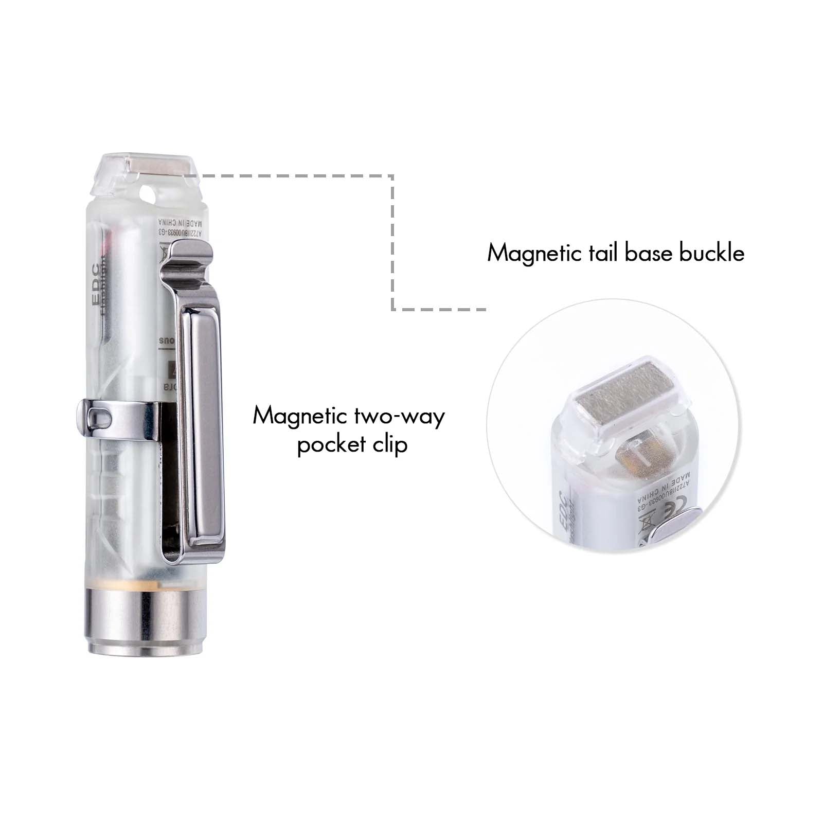 RovyVon Aurora A7 USB-C GITD Keychain EDC Flashlight