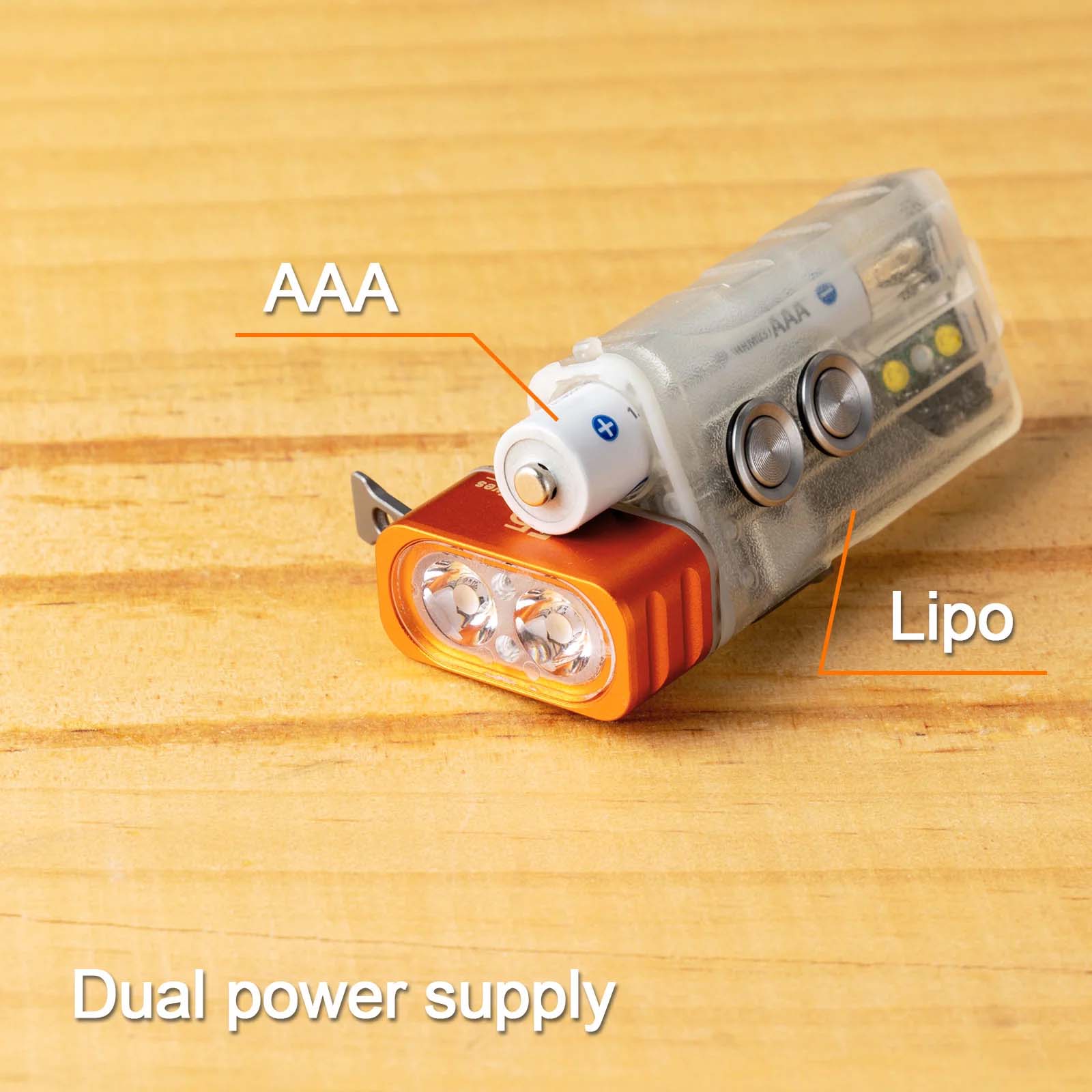 RovyVon Angel Eyes E5 GITD 6500K Keychain EDC Flashlight