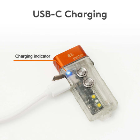 RovyVon Angel Eyes E5 GITD 6500K Keychain EDC Flashlight