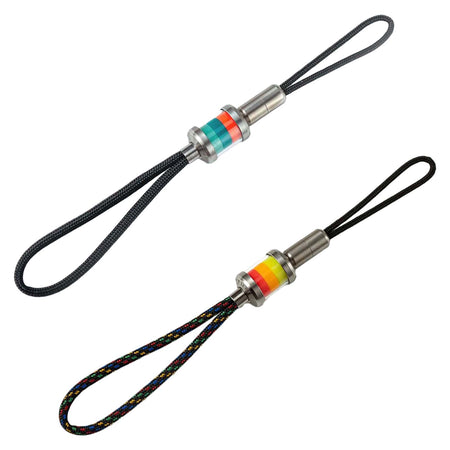 RovyVon Firefly Pro Titanium GITD Bead Keychain -Traffic Light GITD Bead