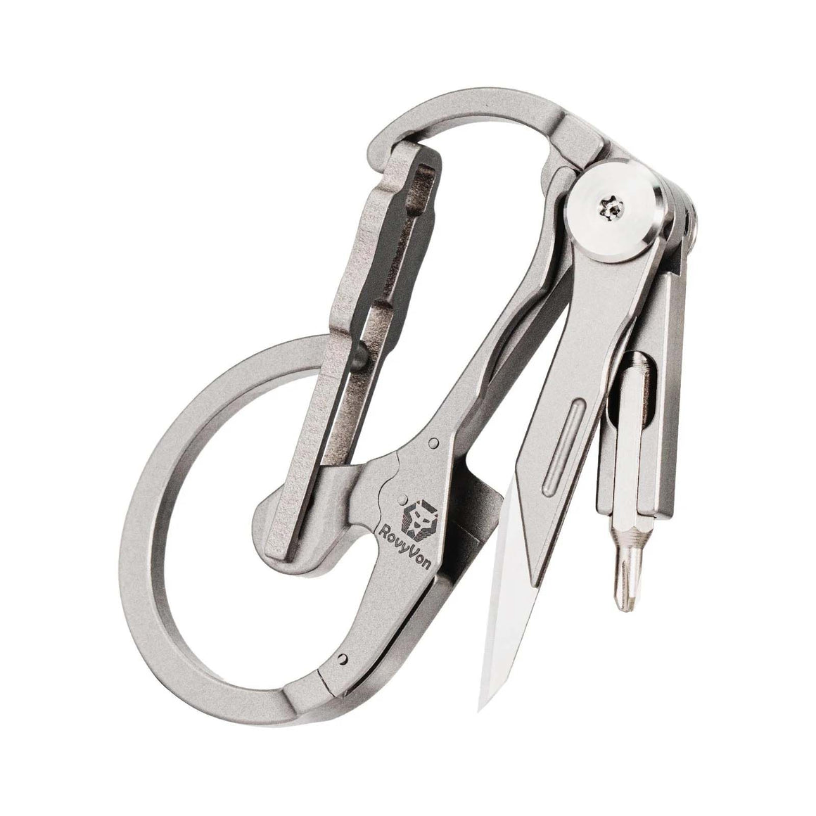 RovyVon U4 Pro+ Titanium Multi-Tool Carabiner-T6 / T8
