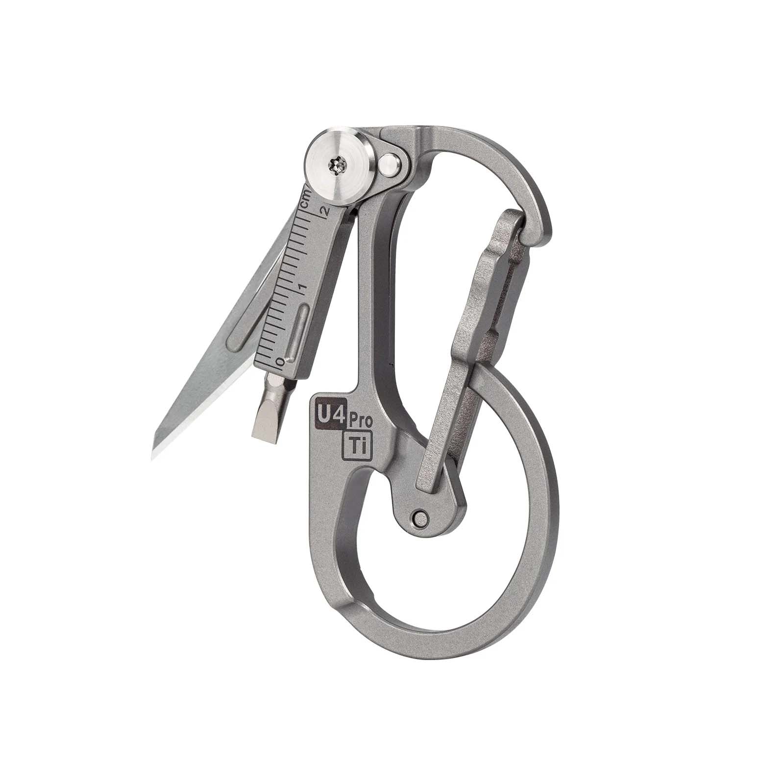 RovyVon U4 Pro+ Titanium Multi-Tool Carabiner-T6 / T8