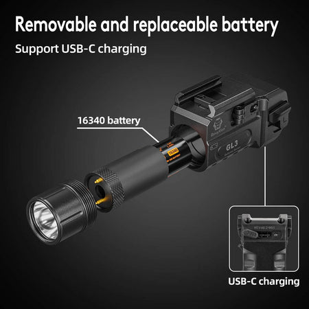 RovyVon GL3 Tactical Light 700 Lumens LED Flashlight