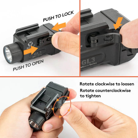 RovyVon GL3 Tactical Light 700 Lumens LED Flashlight