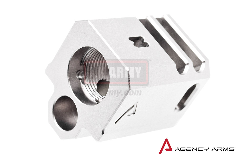 RWA Agency Arms 417 Compensator ( Silver ) (14mm CCW )