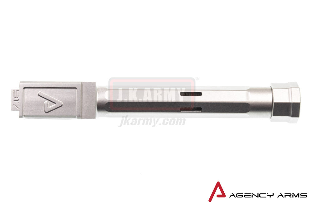 RWA Agency Arms 917 Threaded Outer Barrel 14mm CCW Stainless Steel for Tokyo Marui Model 17