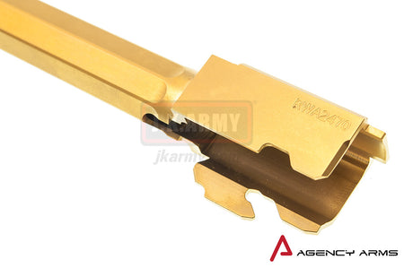 RWA Agency Arms 917 Threaded Outer Barrel 14mm CCW Titanium Nitride (TiN) for Tokyo Marui Model 17