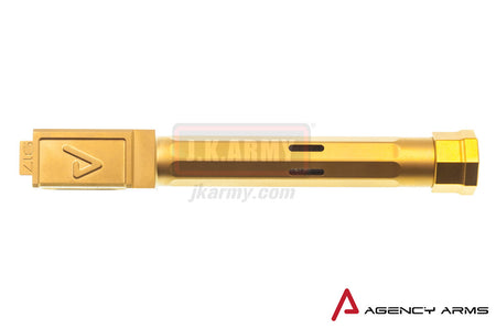 RWA Agency Arms 917 Threaded Outer Barrel 14mm CCW Titanium Nitride (TiN) for Tokyo Marui Model 17