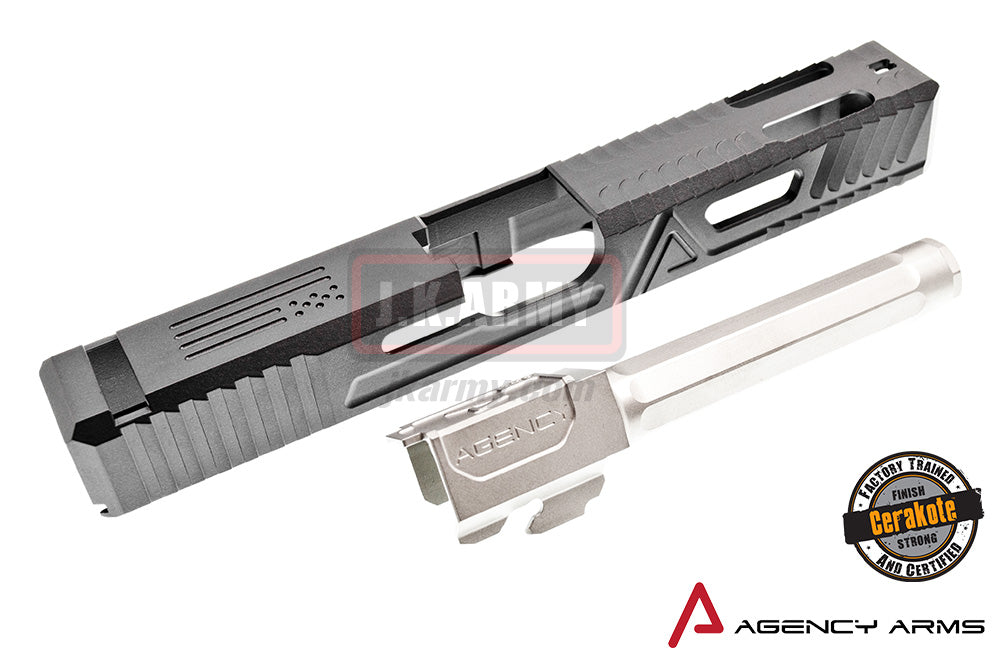 RWA Agency Arms Legacy Slide Set for Marui Model 17( Cerakote Agency Grey )